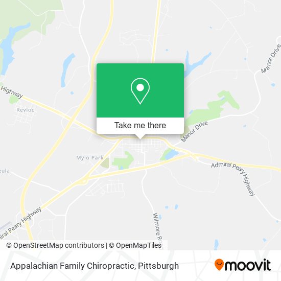 Appalachian Family Chiropractic map