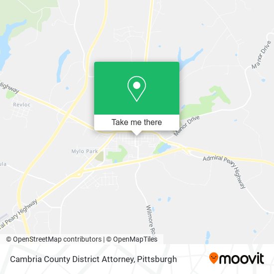 Cambria County District Attorney map