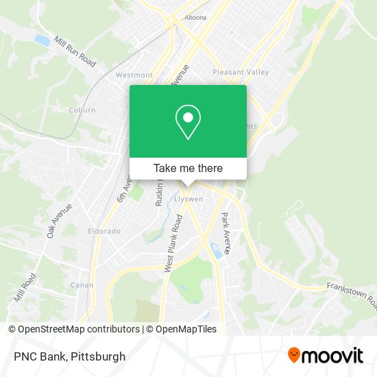 PNC Bank map