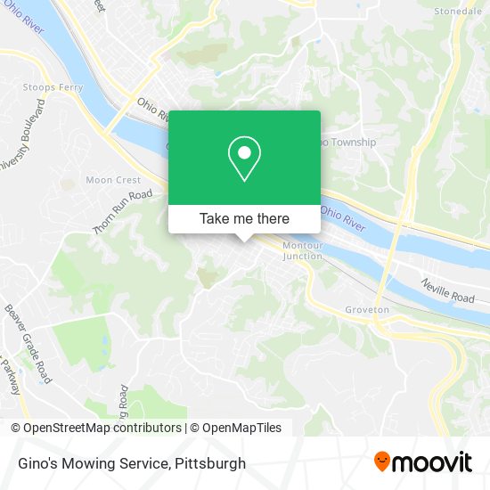 Mapa de Gino's Mowing Service