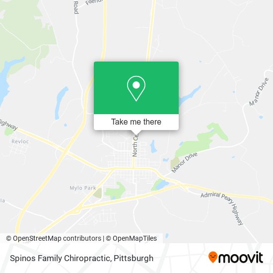 Spinos Family Chiropractic map