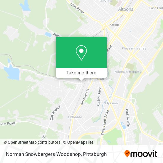 Mapa de Norman Snowbergers Woodshop