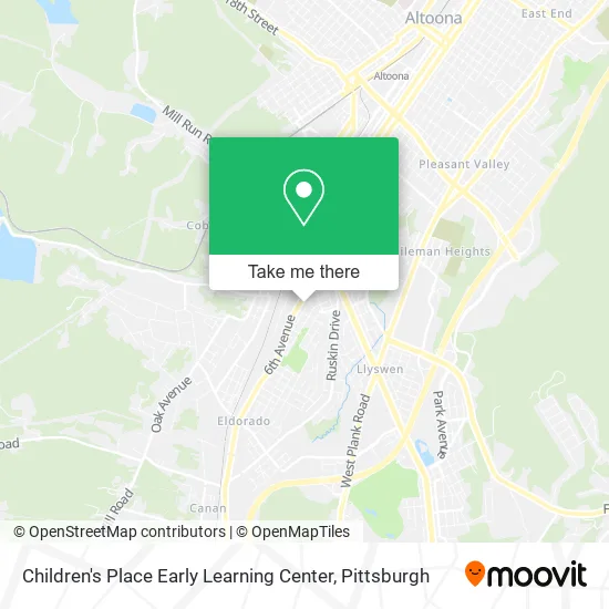 Children's Place Early Learning Center map