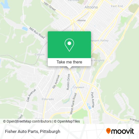 Fisher Auto Parts map