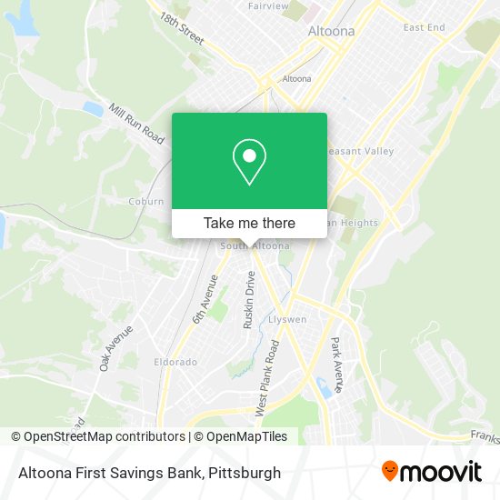 Altoona First Savings Bank map