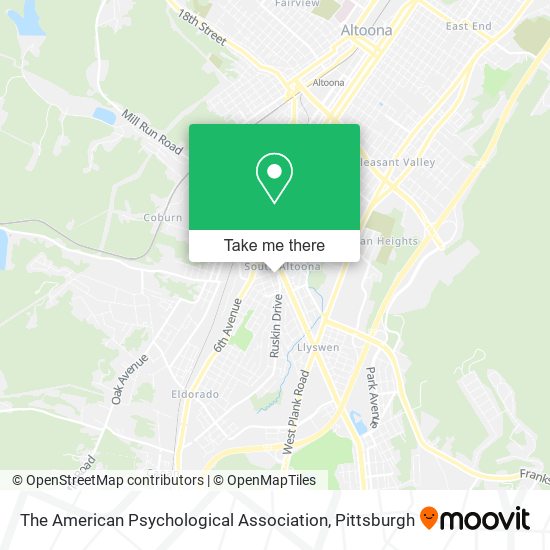 The American Psychological Association map