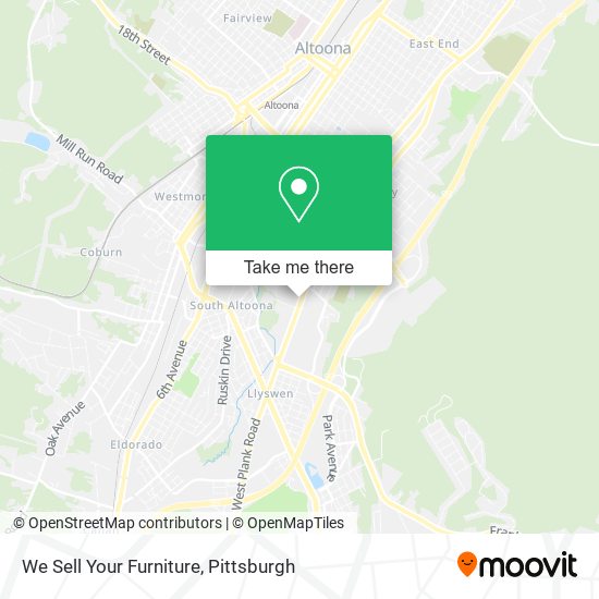 We Sell Your Furniture map