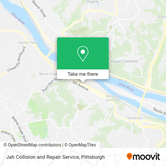 Jah Collision and Repair Service map