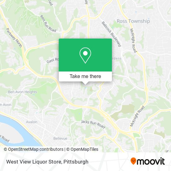 West View Liquor Store map