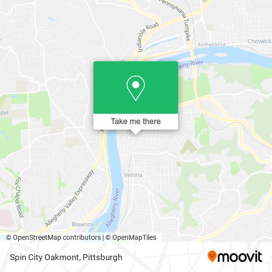 Mapa de Spin City Oakmont