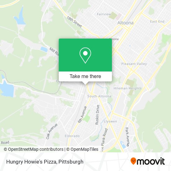 Mapa de Hungry Howie's Pizza