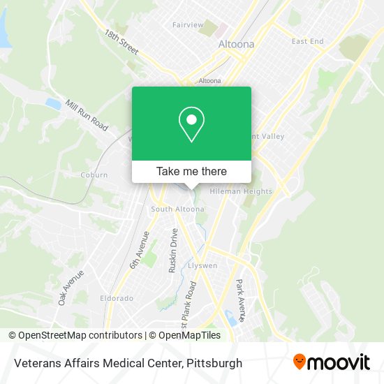 Veterans Affairs Medical Center map