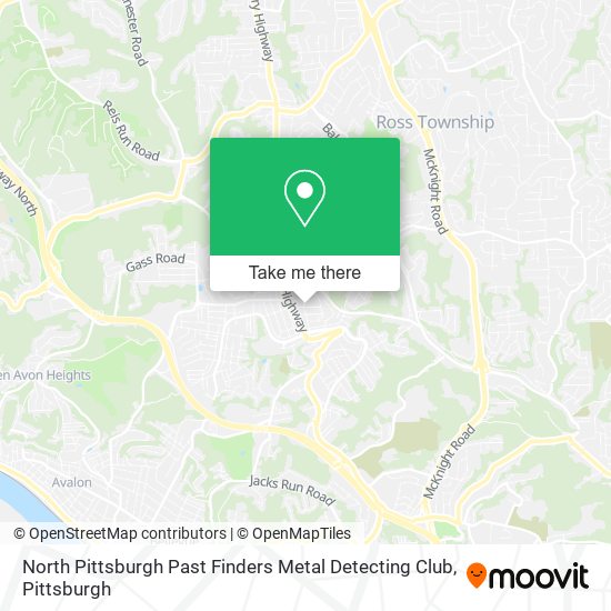 North Pittsburgh Past Finders Metal Detecting Club map