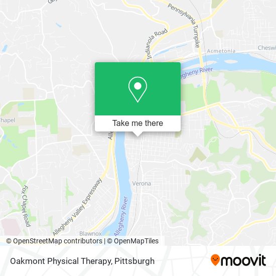 Oakmont Physical Therapy map