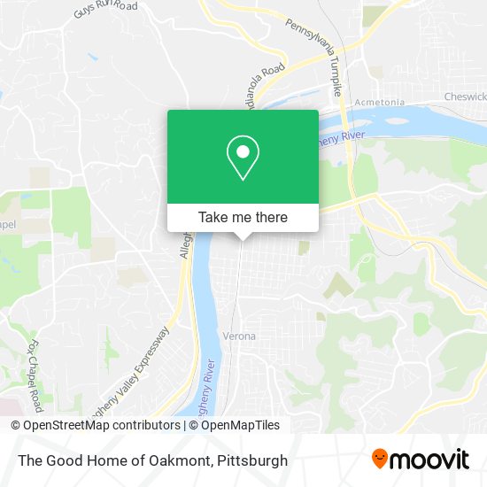 Mapa de The Good Home of Oakmont