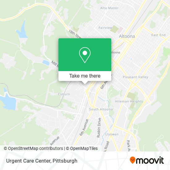 Mapa de Urgent Care Center