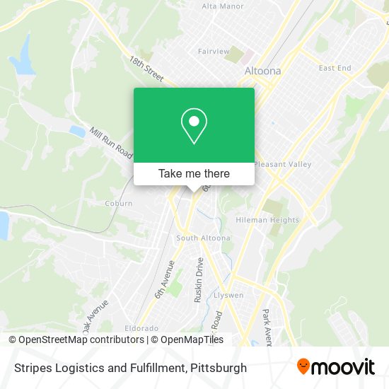 Mapa de Stripes Logistics and Fulfillment