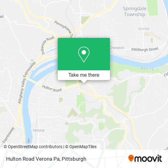 Mapa de Hulton Road Verona Pa