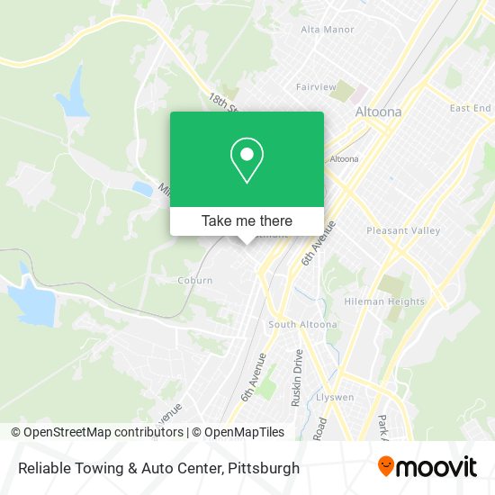 Mapa de Reliable Towing & Auto Center