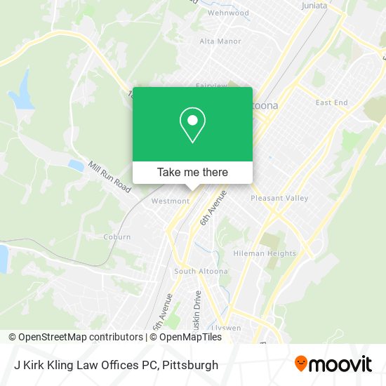 Mapa de J Kirk Kling Law Offices PC