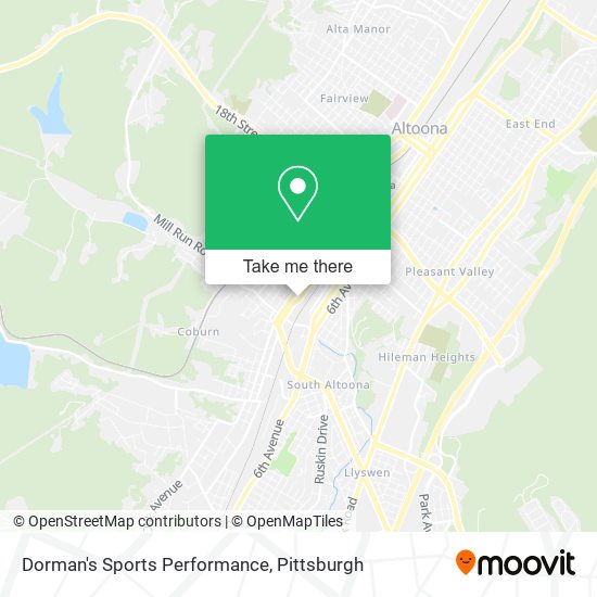 Dorman's Sports Performance map