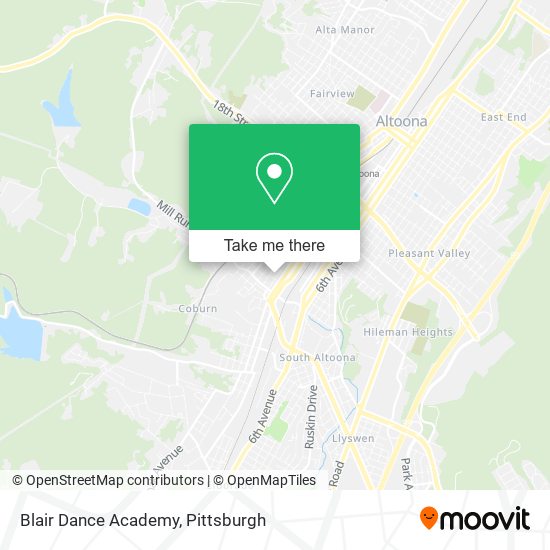 Mapa de Blair Dance Academy