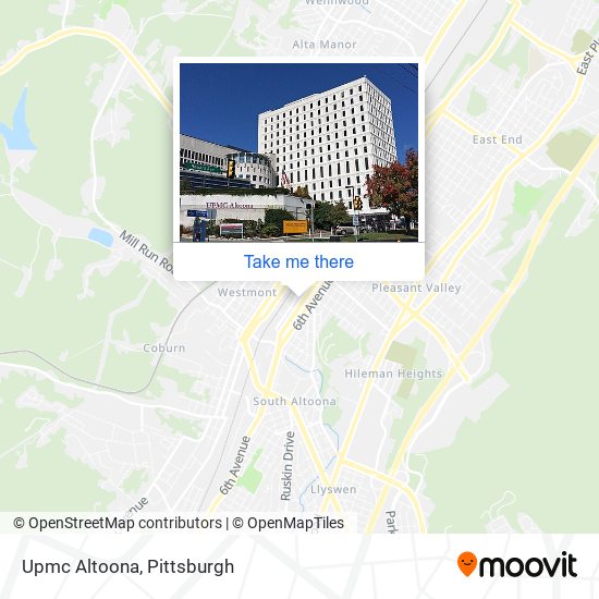 Mapa de Upmc Altoona