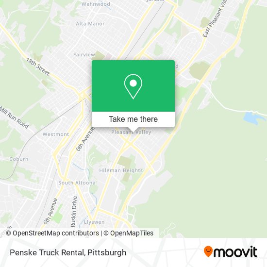 Mapa de Penske Truck Rental