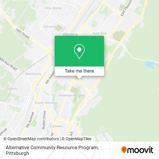 Alternative Community Resource Program map