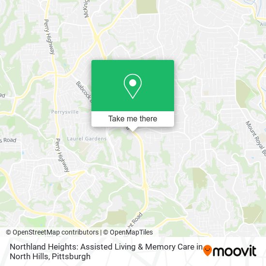 Northland Heights: Assisted Living & Memory Care in North Hills map