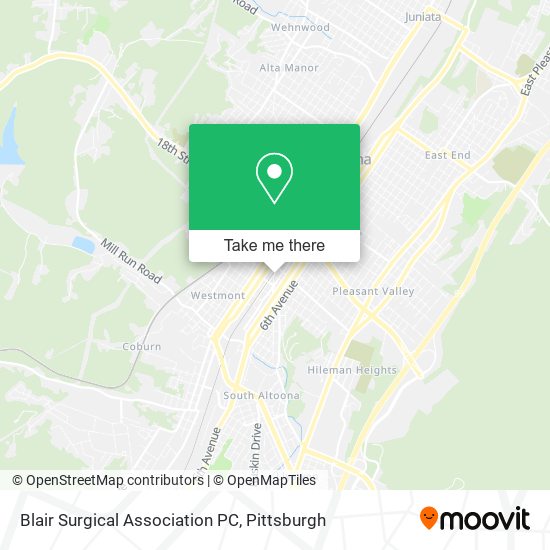 Blair Surgical Association PC map