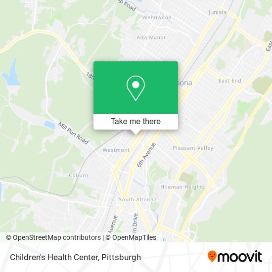 Children's Health Center map
