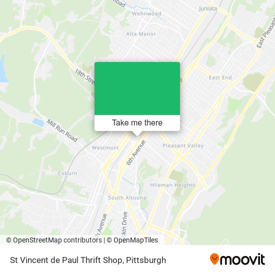 St Vincent de Paul Thrift Shop map