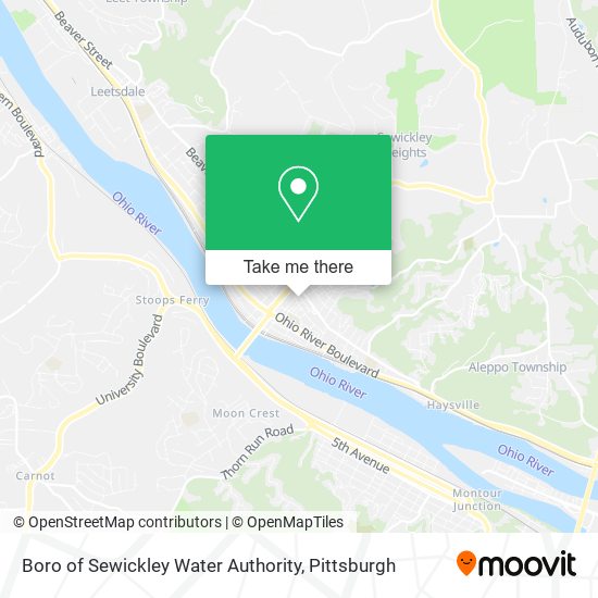 Mapa de Boro of Sewickley Water Authority