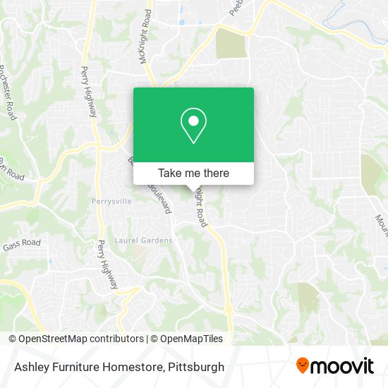 Mapa de Ashley Furniture Homestore