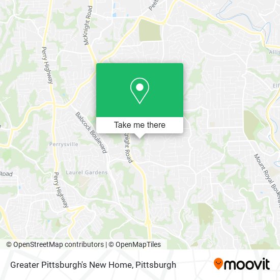 Greater Pittsburgh's New Home map