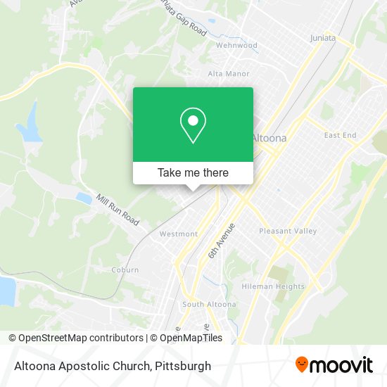 Altoona Apostolic Church map