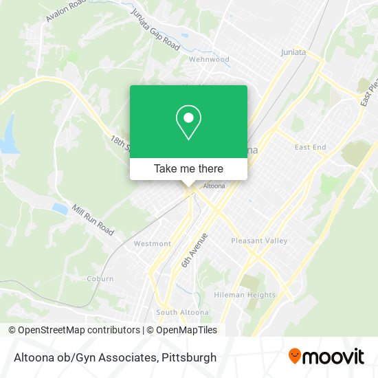 Altoona ob/Gyn Associates map