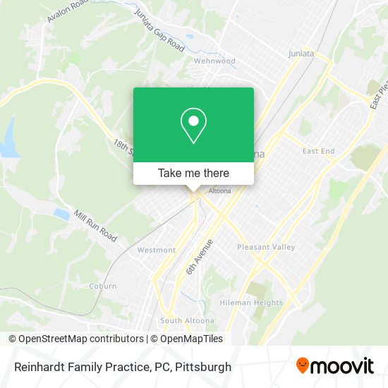 Mapa de Reinhardt Family Practice, PC