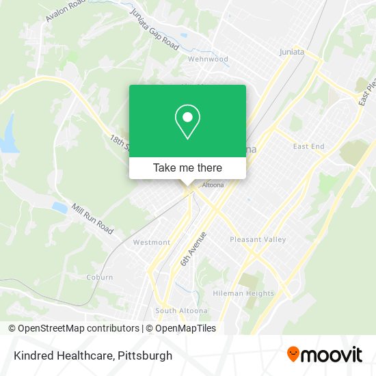 Kindred Healthcare map