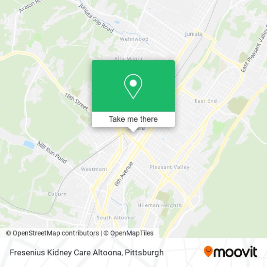 Mapa de Fresenius Kidney Care Altoona