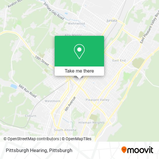 Pittsburgh Hearing map