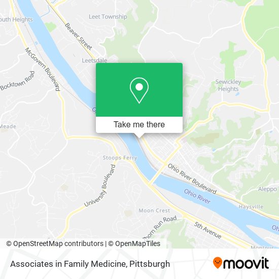 Associates in Family Medicine map