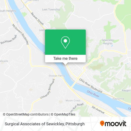 Mapa de Surgical Associates of Sewickley