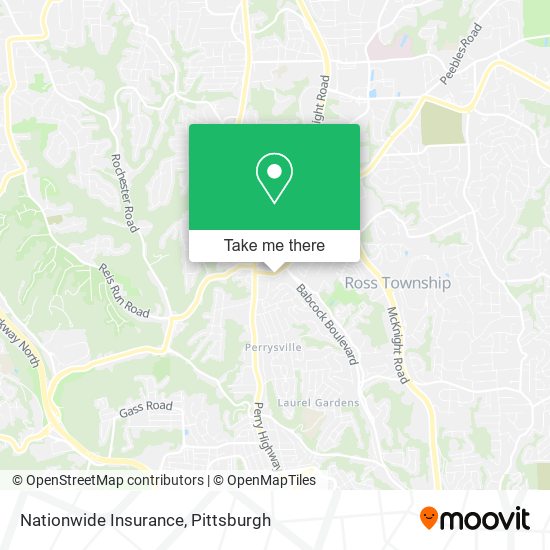 Mapa de Nationwide Insurance