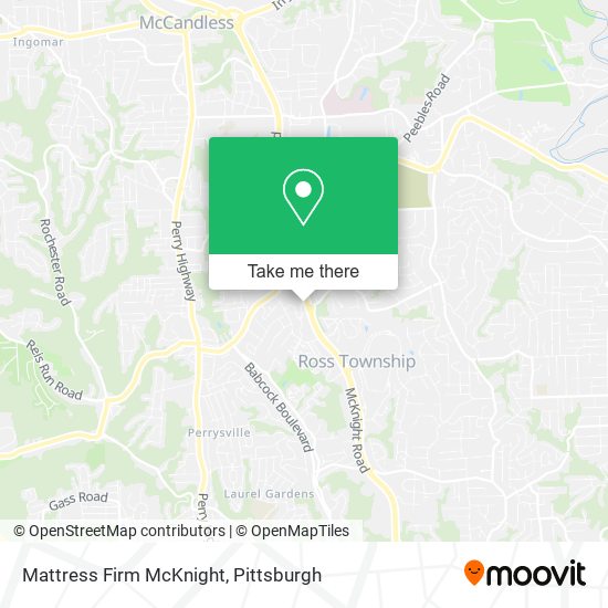 Mapa de Mattress Firm McKnight