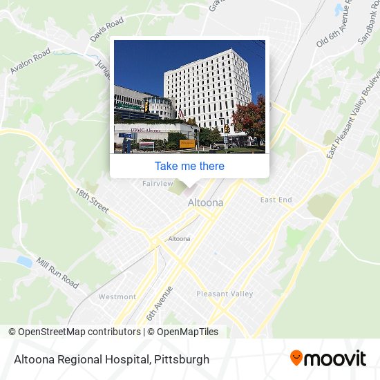 Altoona Regional Hospital map