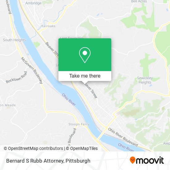 Bernard S Rubb Attorney map