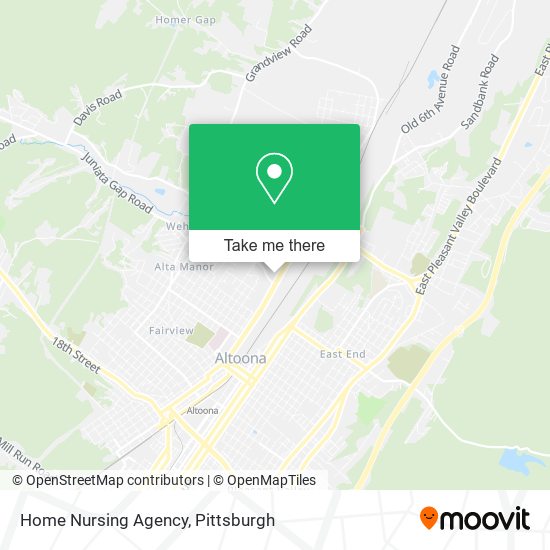 Mapa de Home Nursing Agency