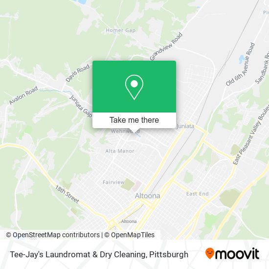 Mapa de Tee-Jay's Laundromat & Dry Cleaning